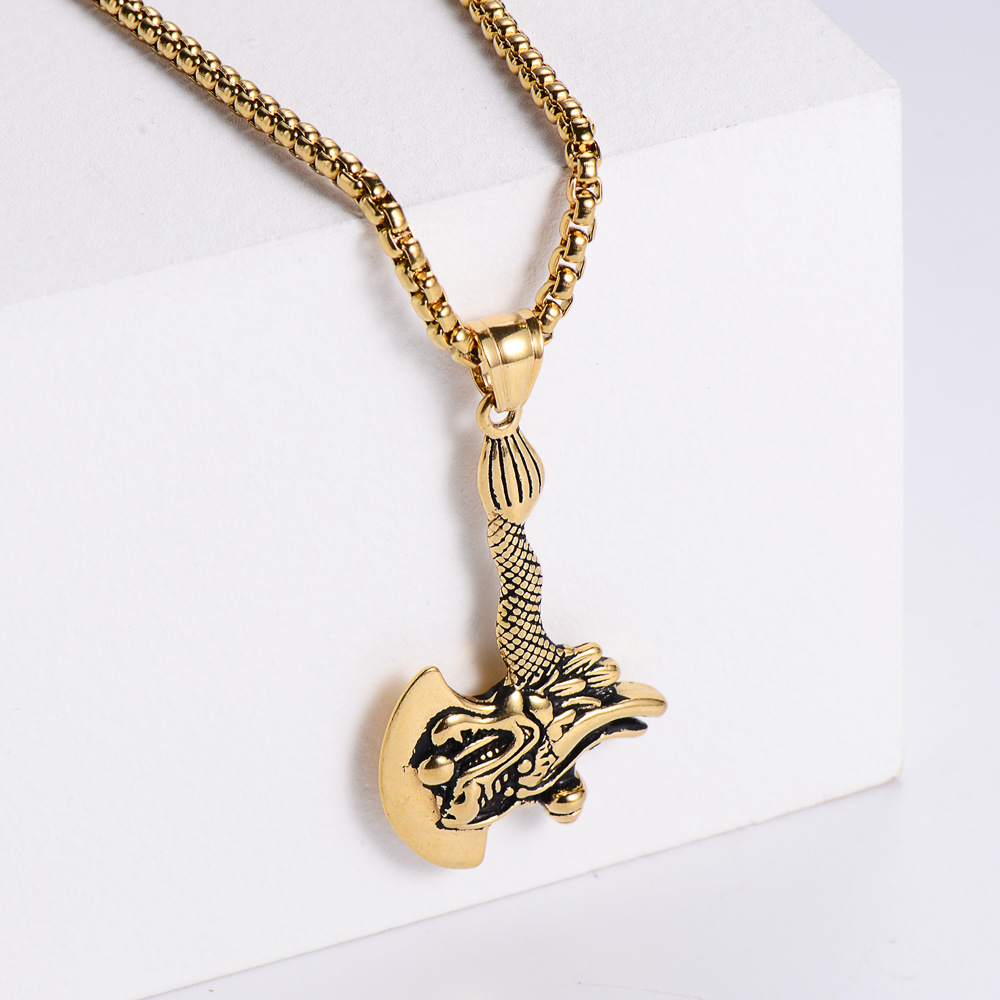 【Gold】with chain pendant