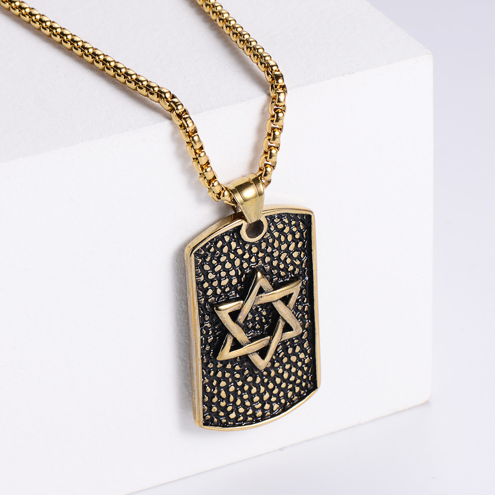 5:【Gold】with chain pendant