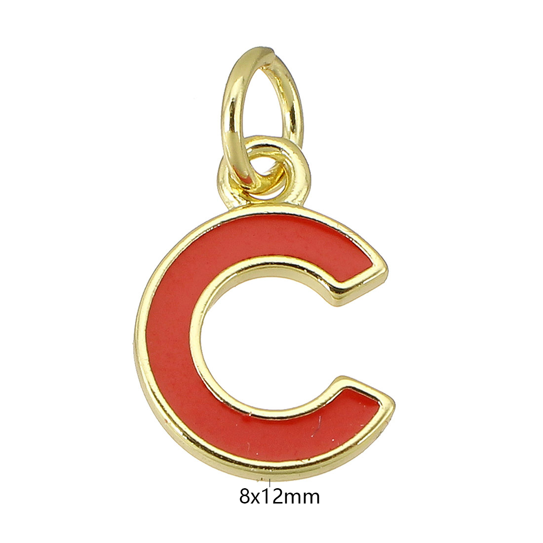 gold color plated with red C