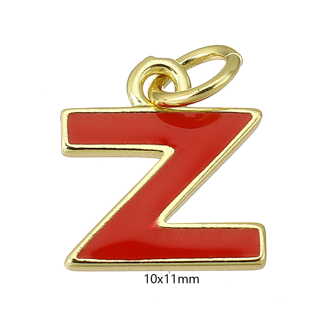 gold color plated with red Z