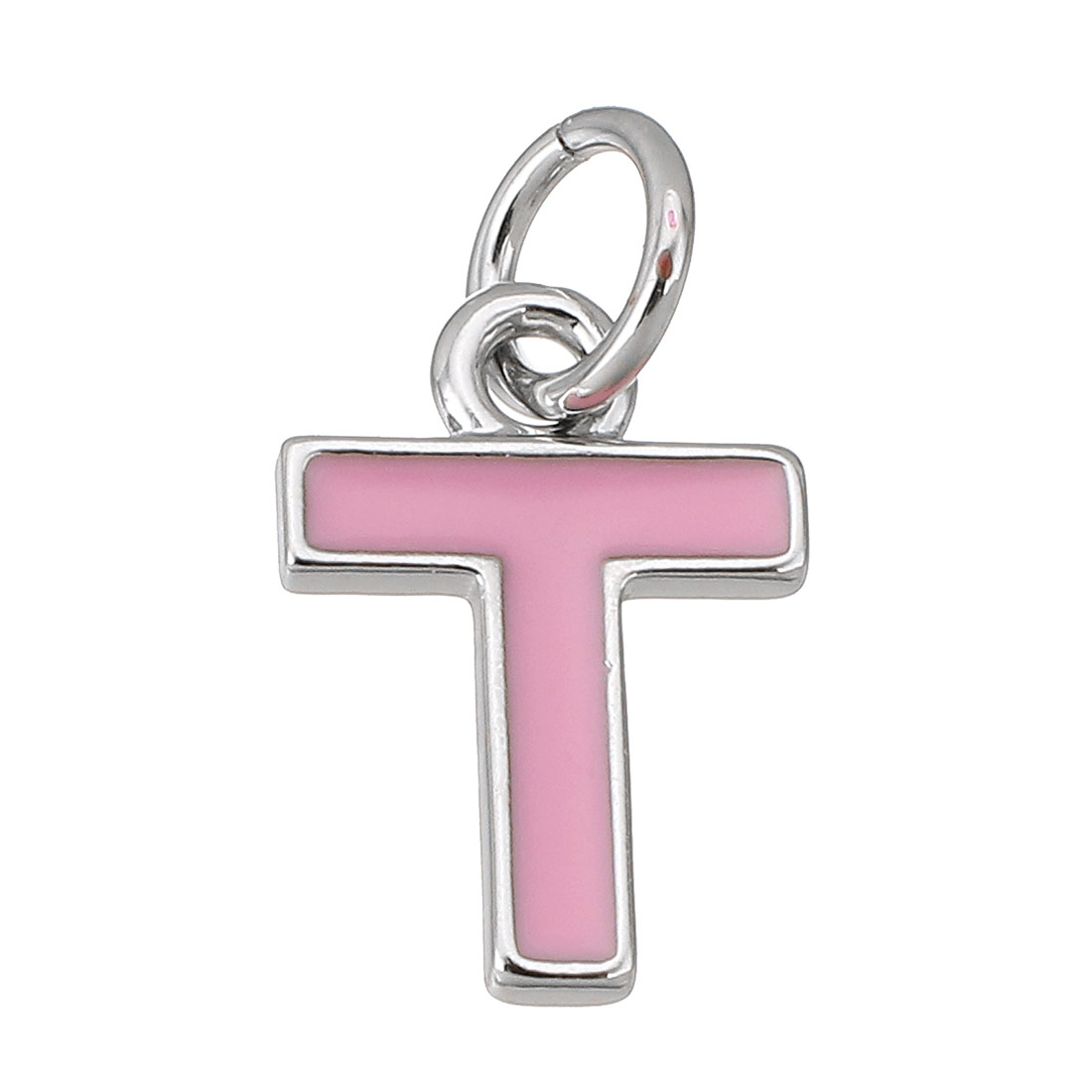 platinum color plated with pink color T