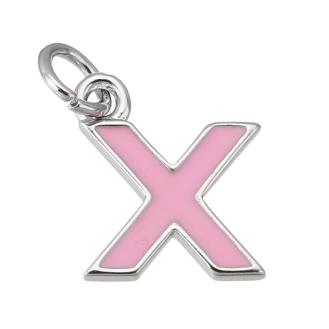 platinum color plated with pink color X