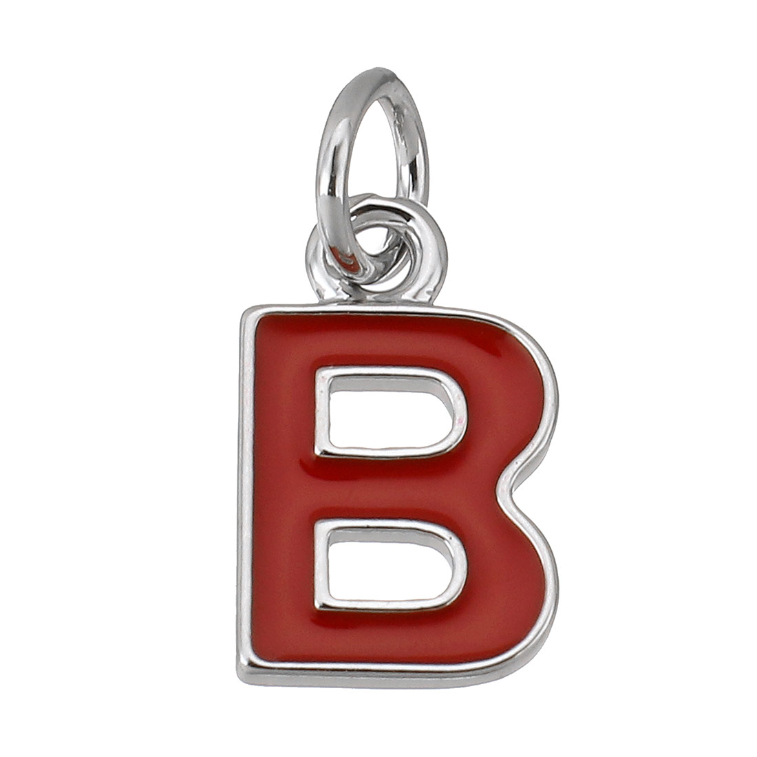 platinum color plated with red B