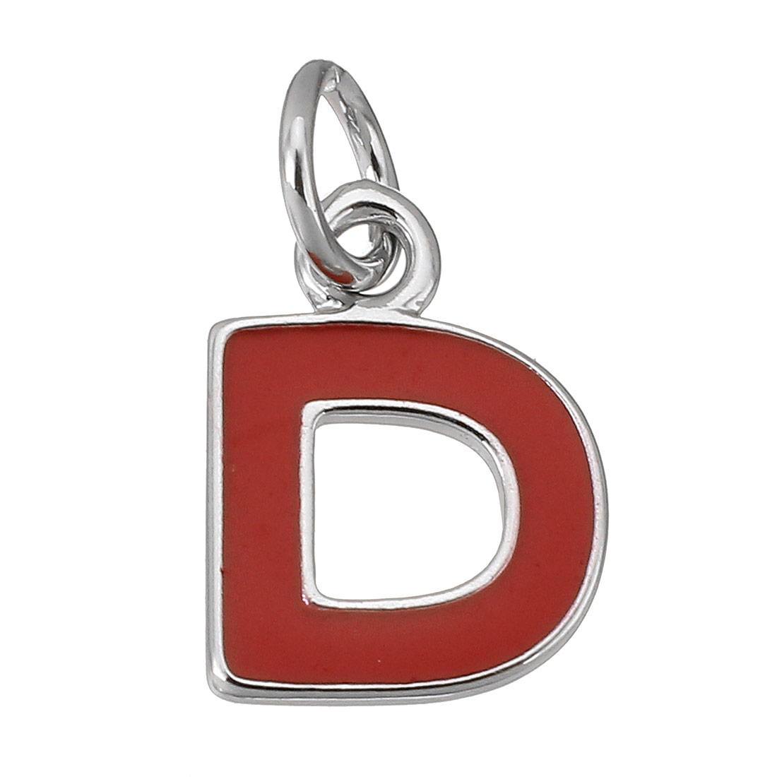 platinum color plated with red D