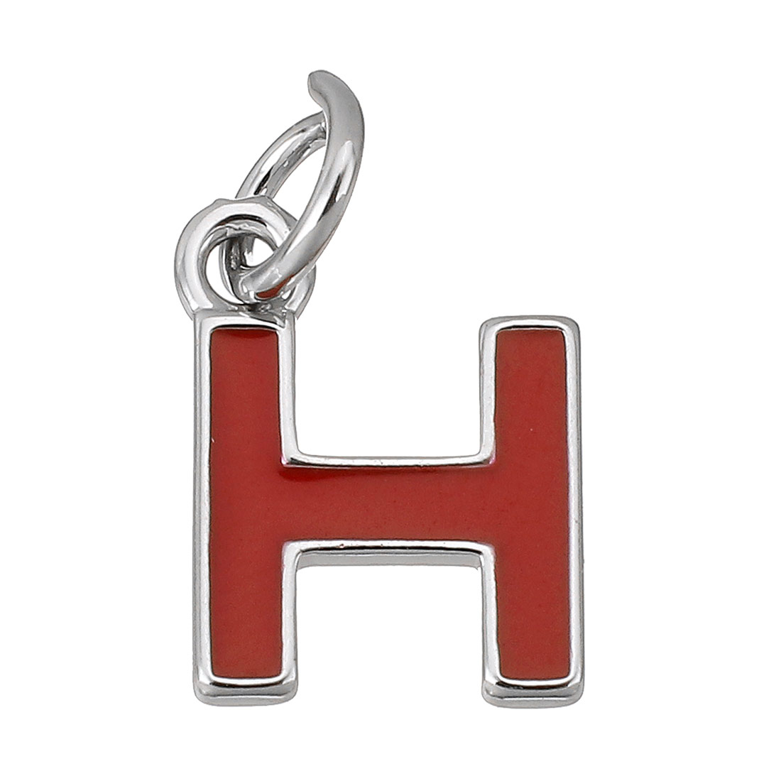 platinum color plated with red H