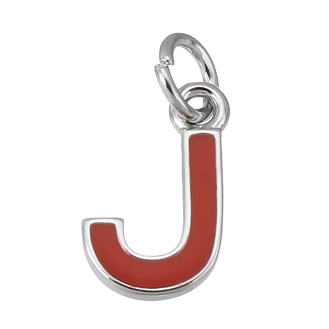 platinum color plated with red J