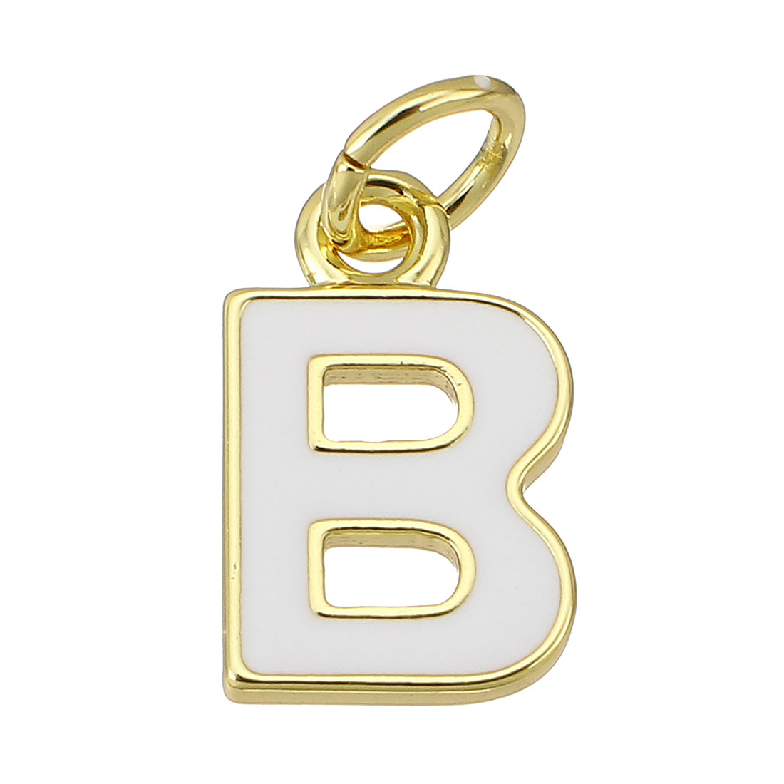 gold color plated with white B