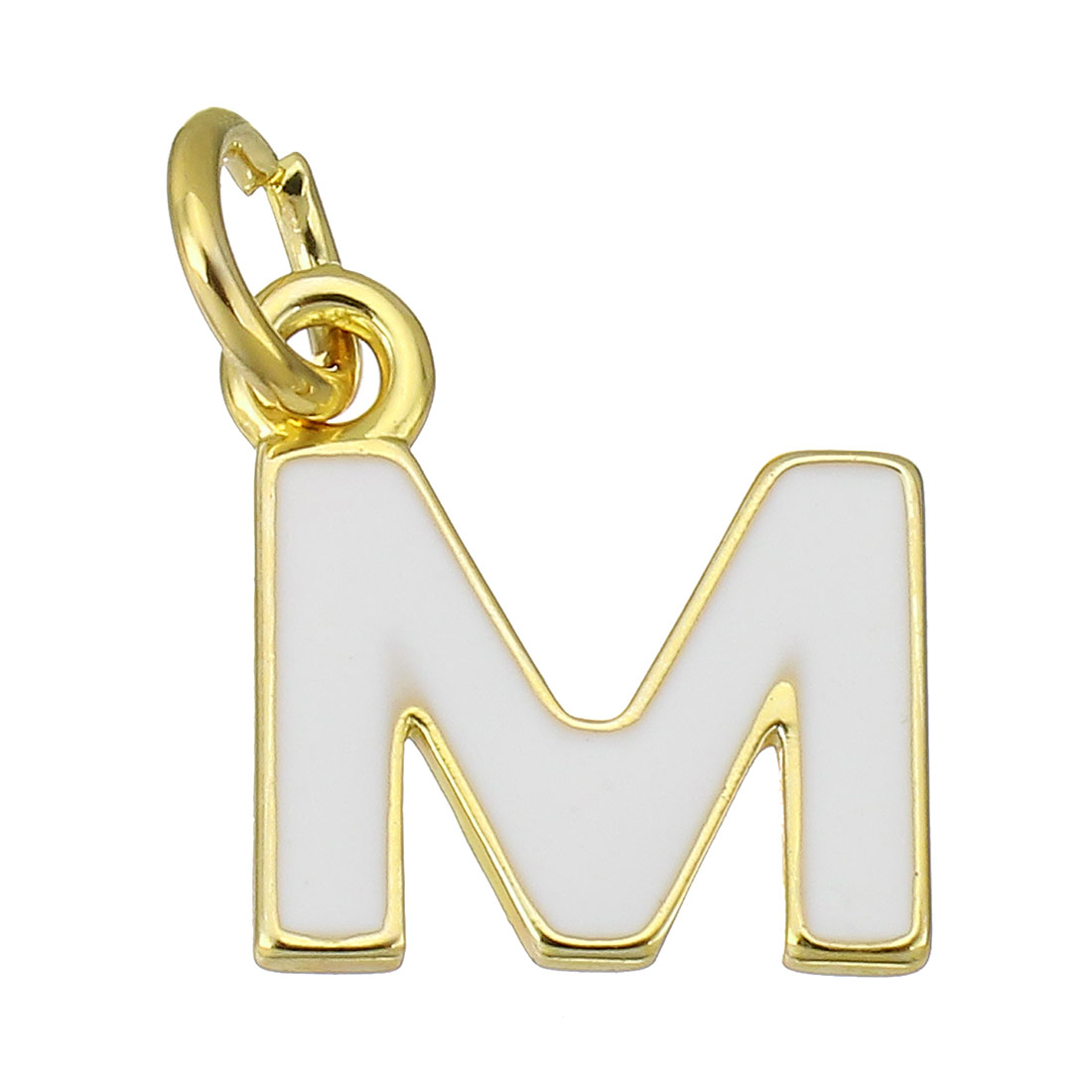 gold color plated with white M