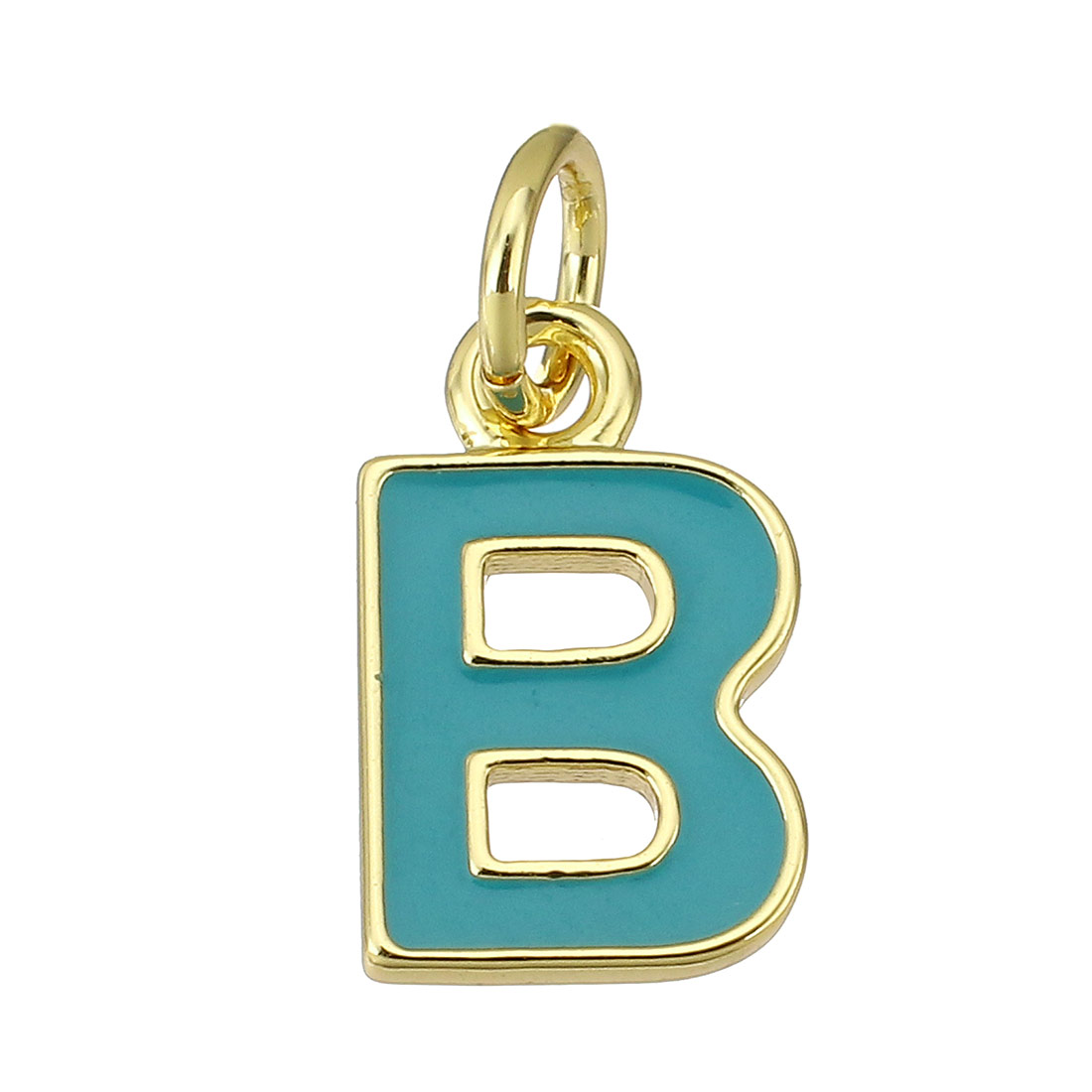 gold color plated with green B