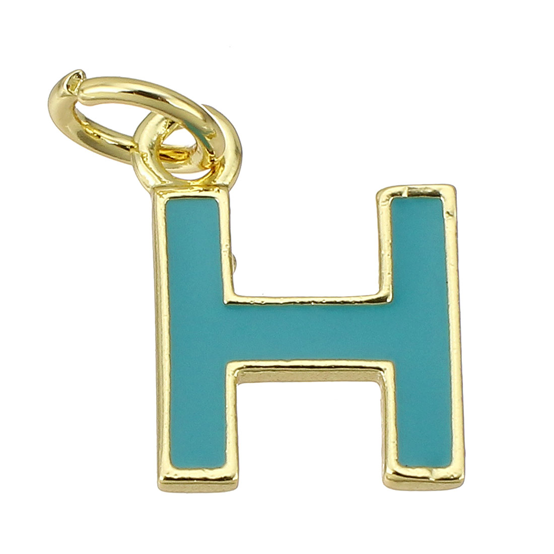 gold color plated with green H