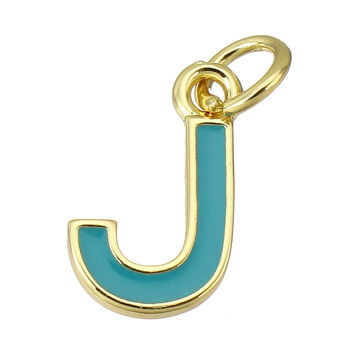 gold color plated with green J