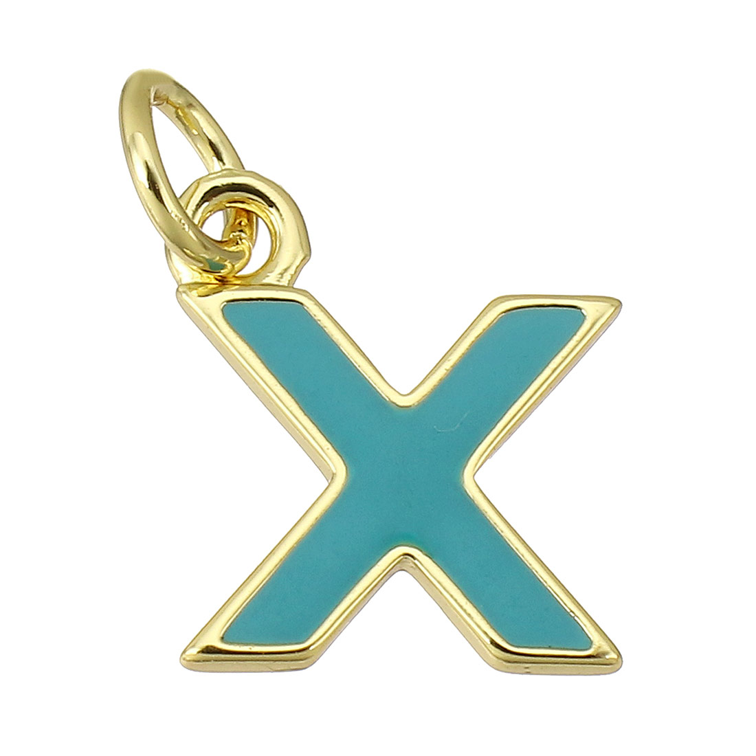 gold color plated with green X