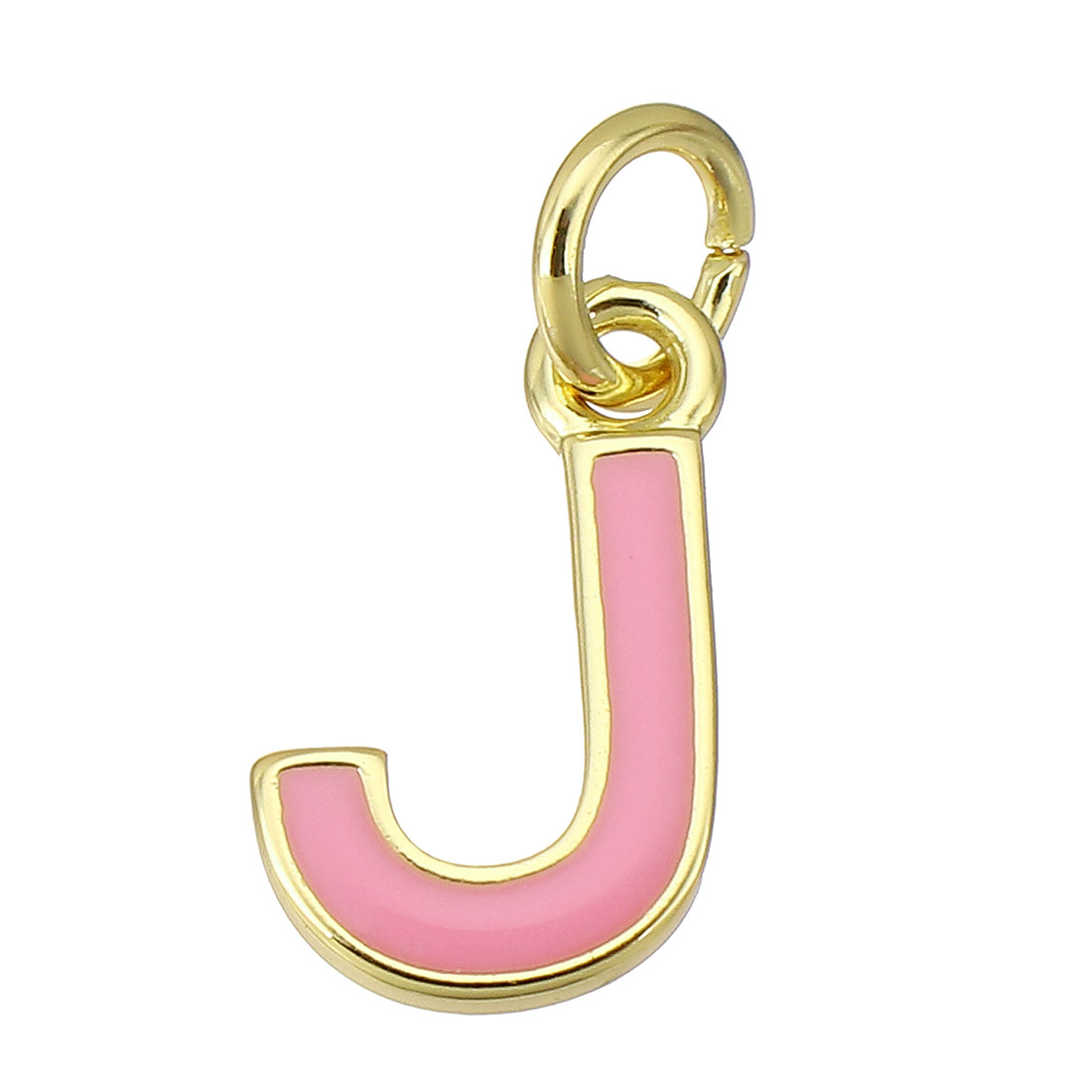 gold color plated with pink color J