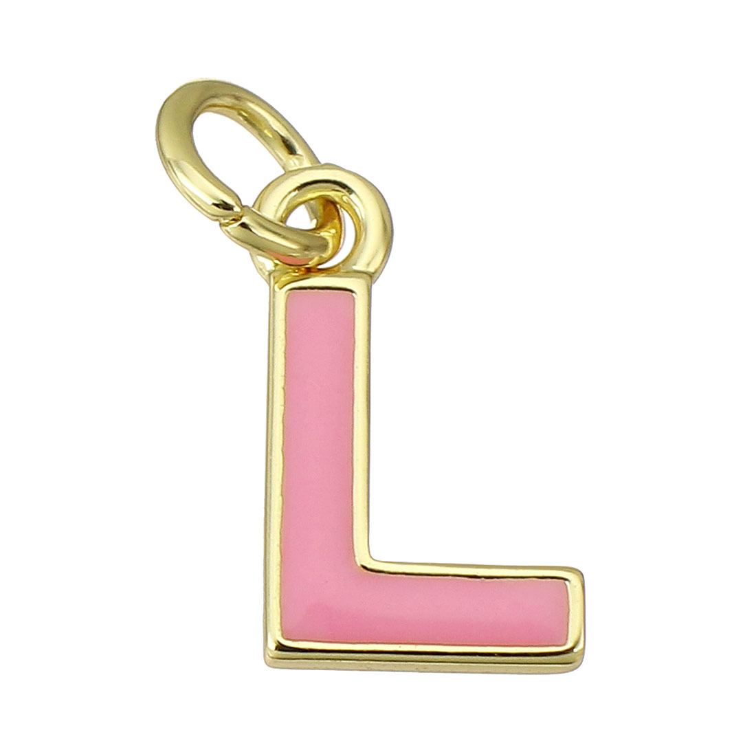 gold color plated with pink color L