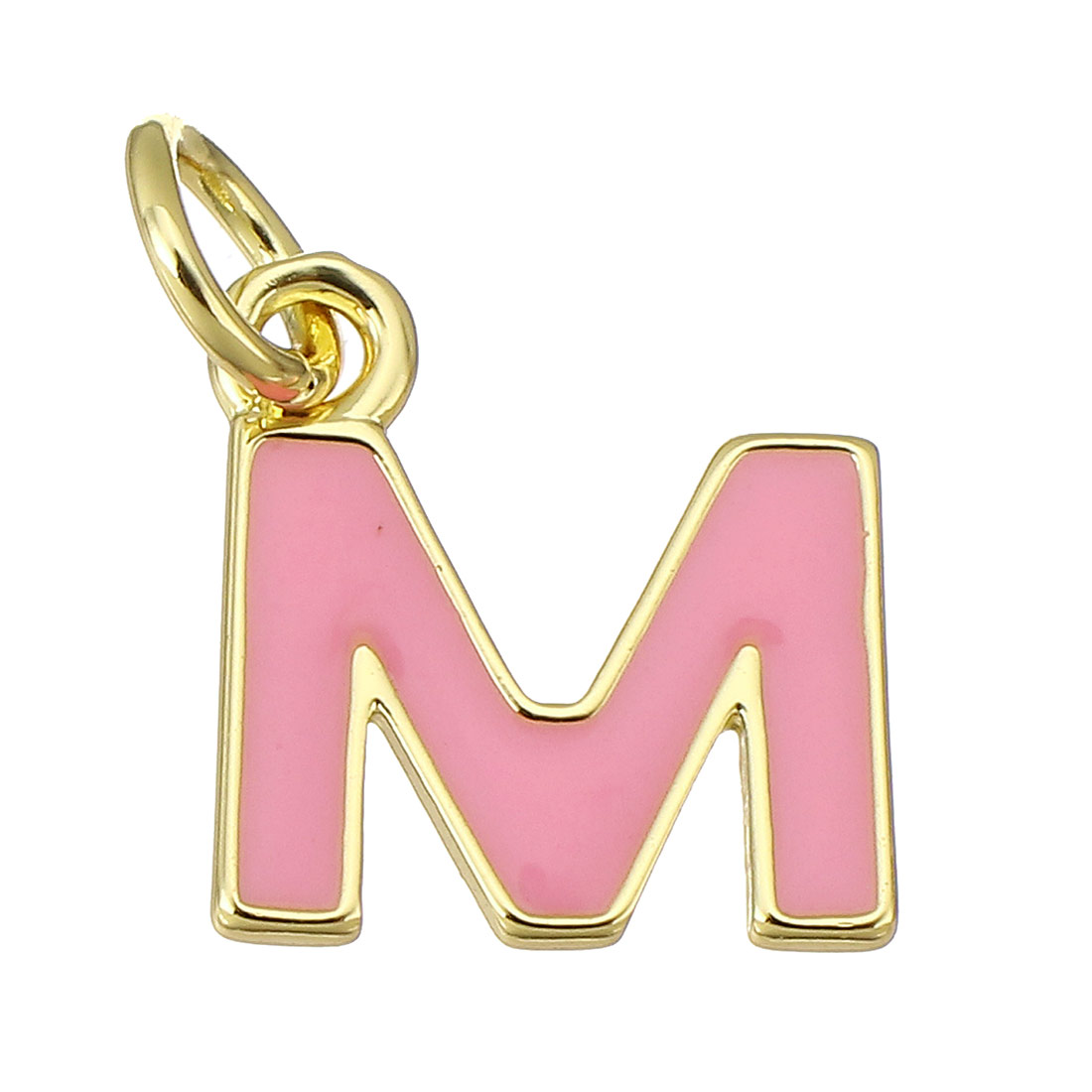 gold color plated with pink color M