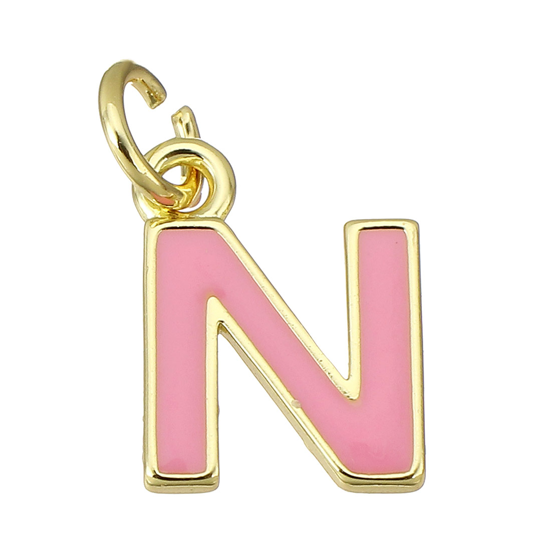 gold color plated with pink color N