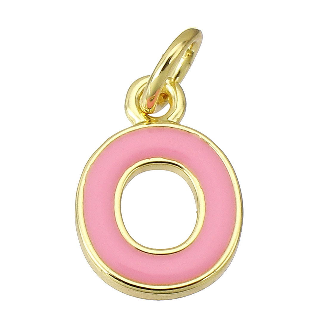 gold color plated with pink color O