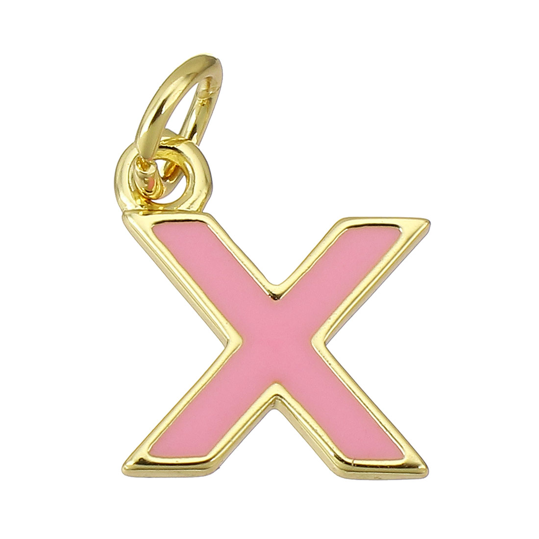 gold color plated with pink color X