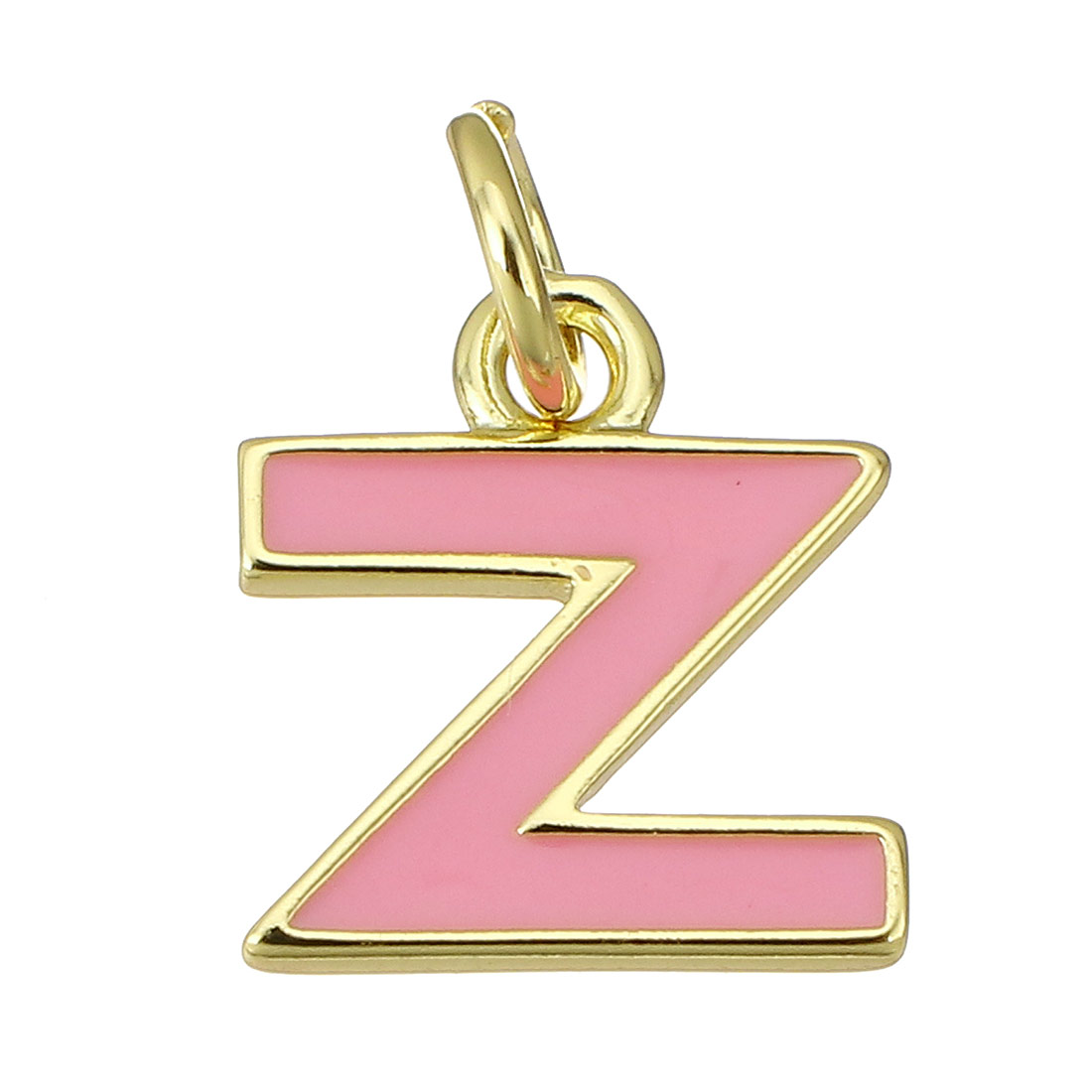 gold color plated with pink color Z