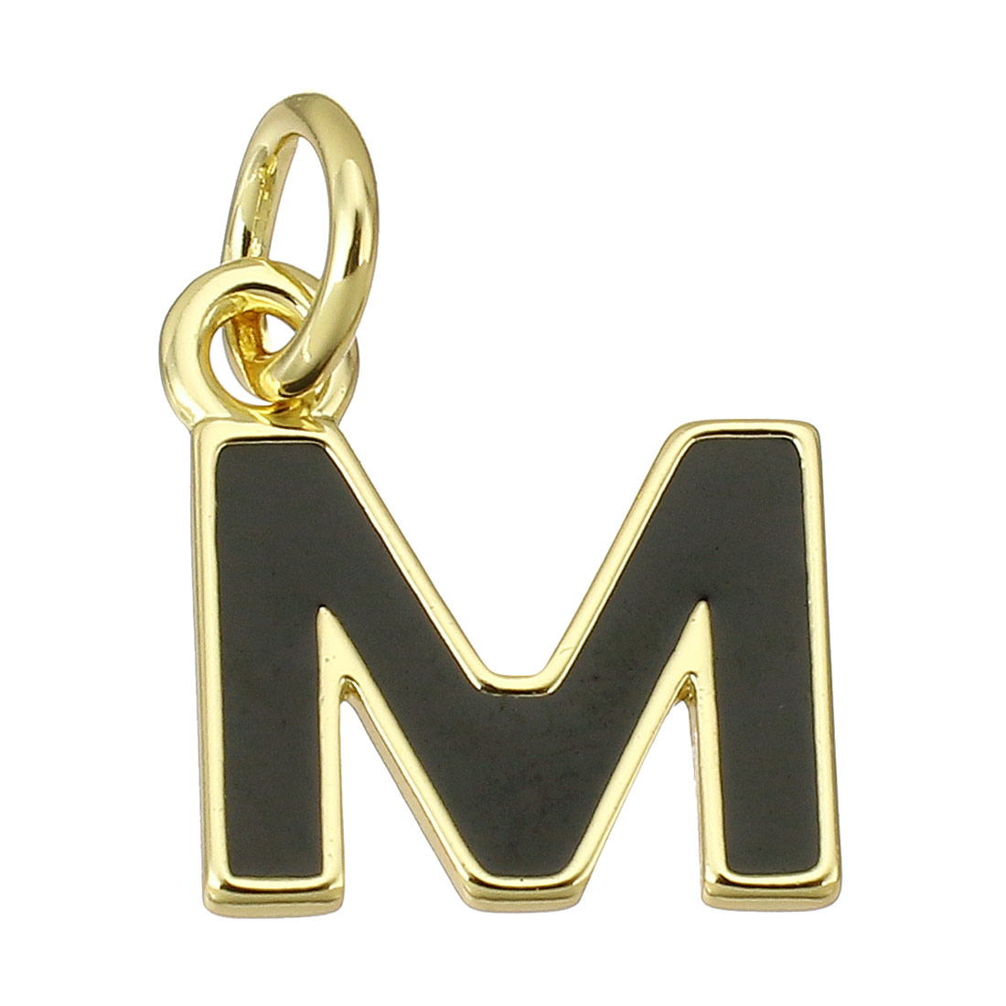 gold color plated with black color M