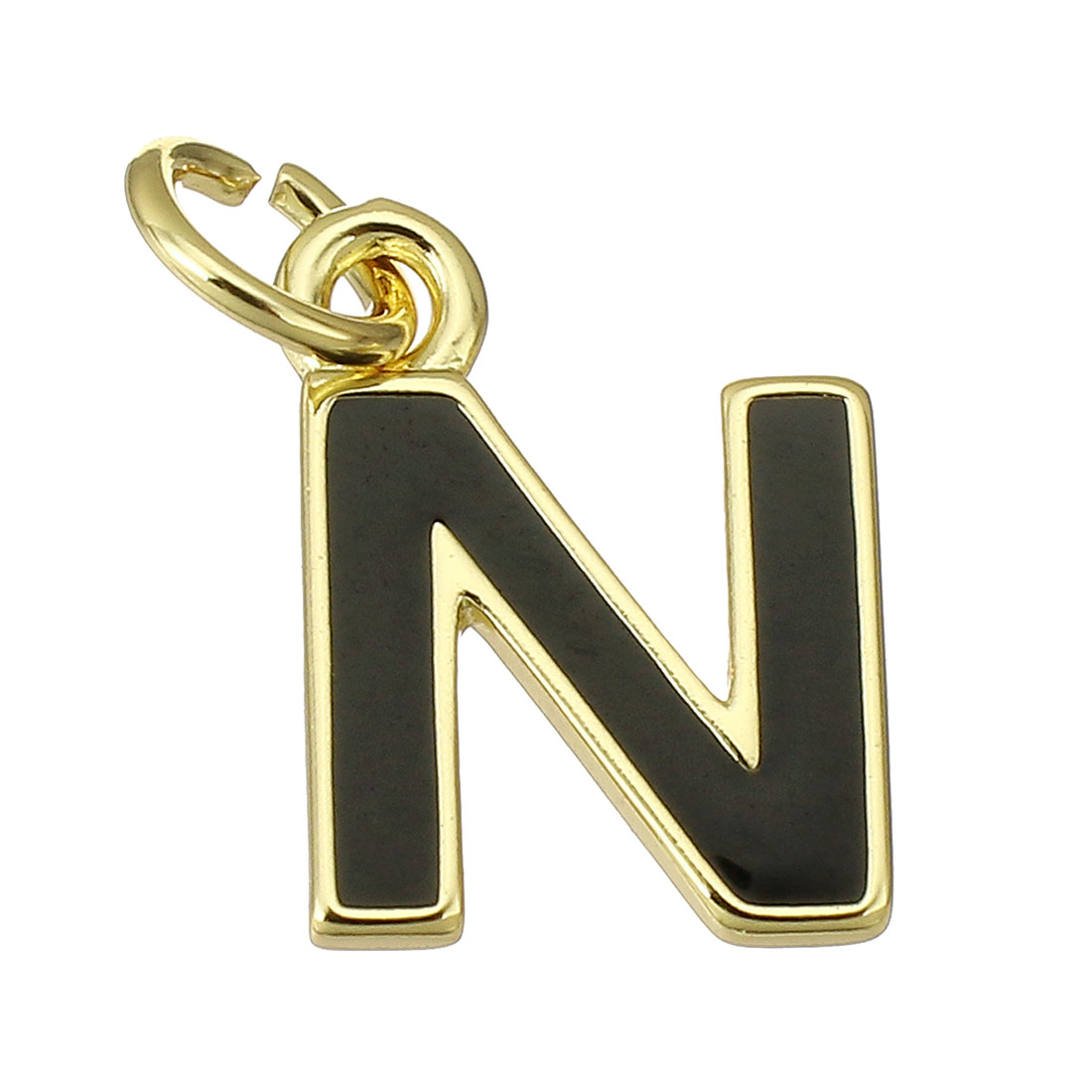 gold color plated with black color N