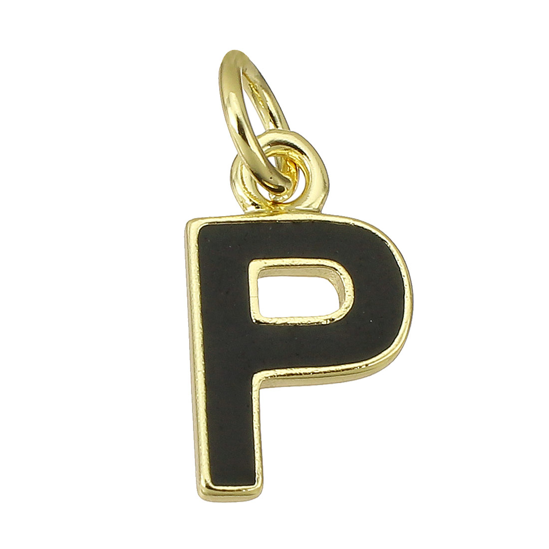 gold color plated with black color P