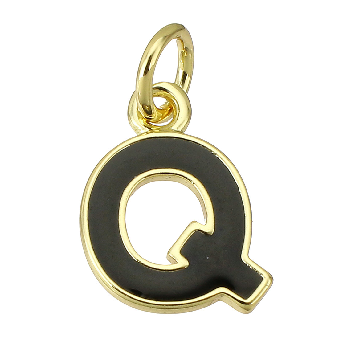 gold color plated with black color Q