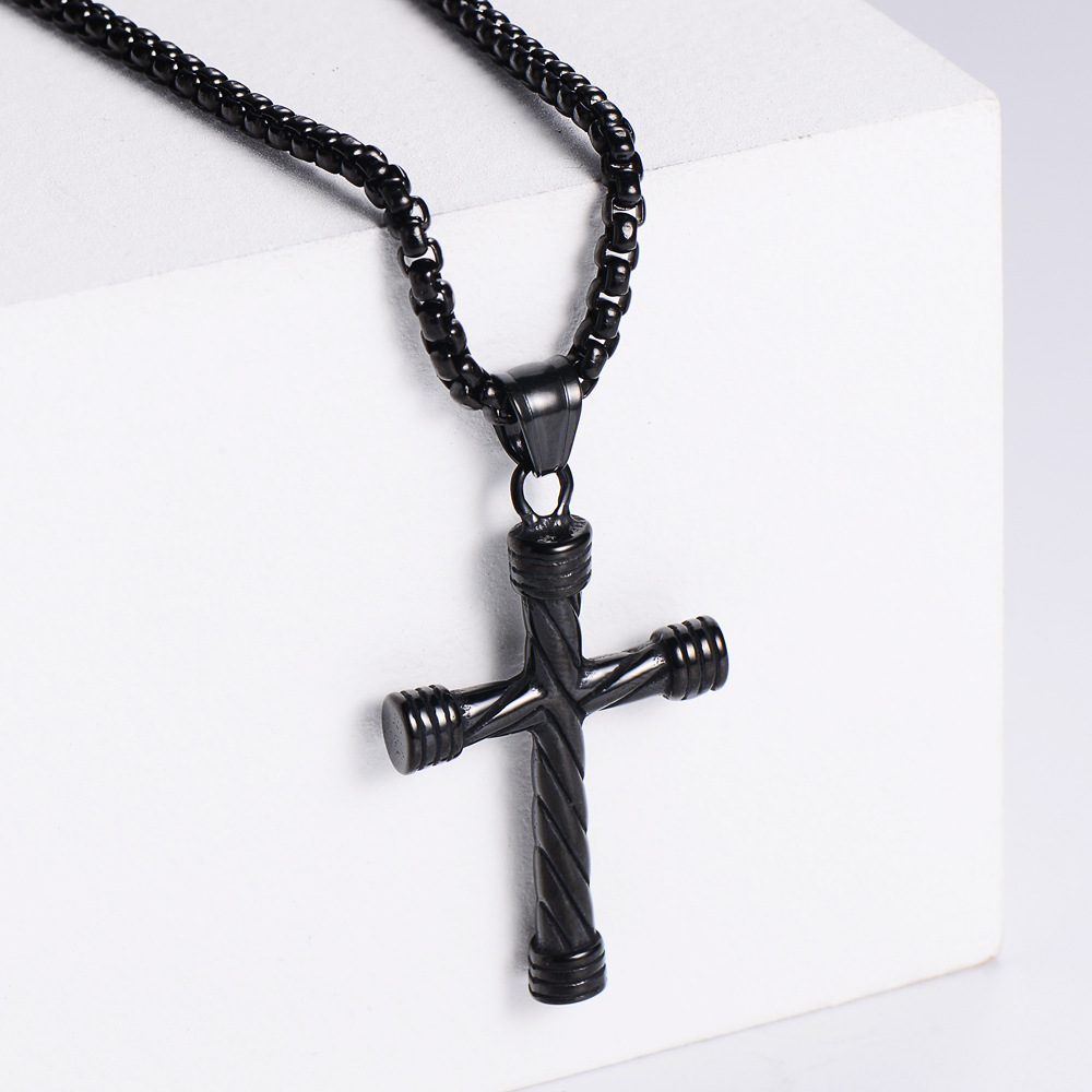 【Black】with chain pendant