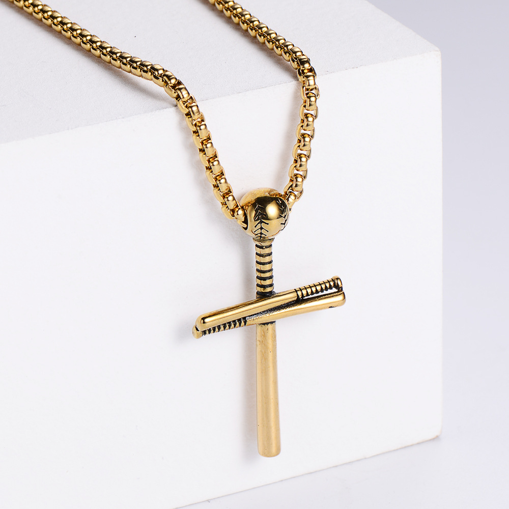 【Gold】with chain pendant