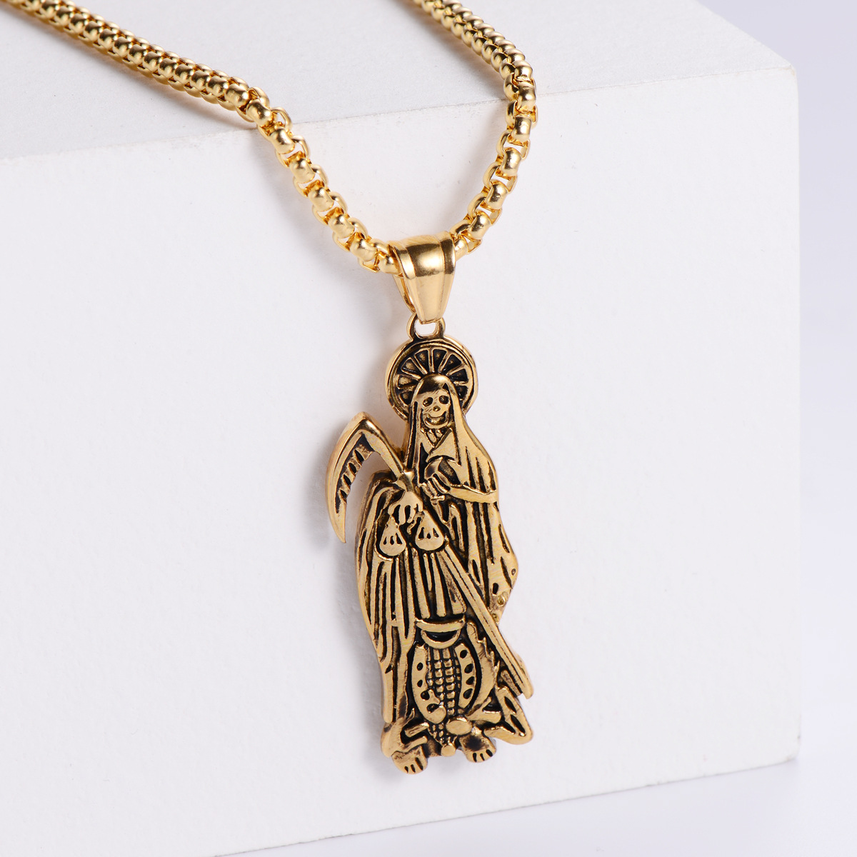 【Gold】with chain pendant