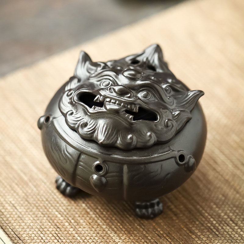 Black Suan Pan Incense Burner 10.8*7cm