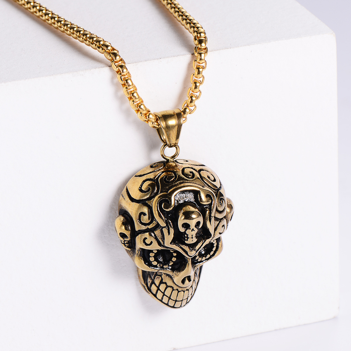 【Gold】with chain pendant