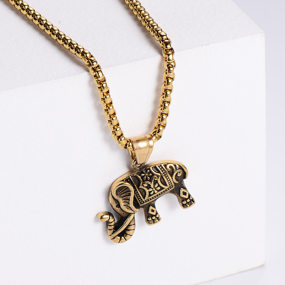 【Gold】with chain pendant