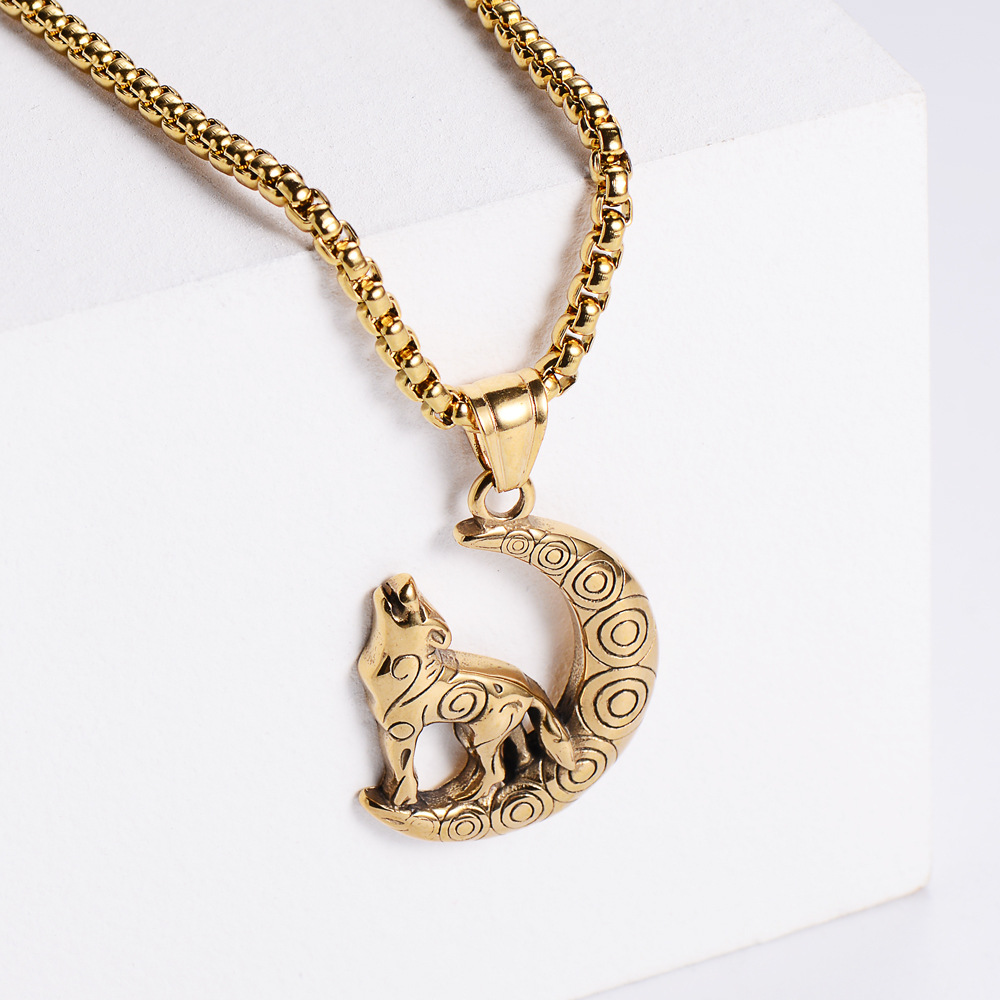 【Gold】with chain pendant