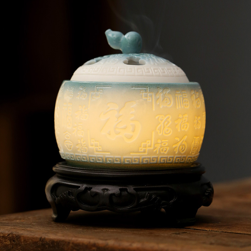 Fulu Auspicious Night Light - With Base