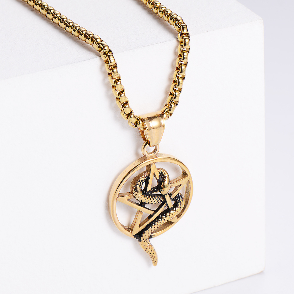 【Gold】with chain pendant