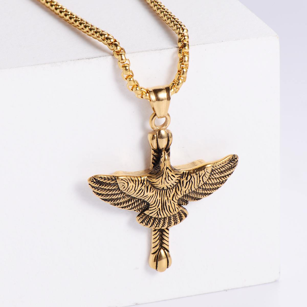 【Gold】with chain pendant