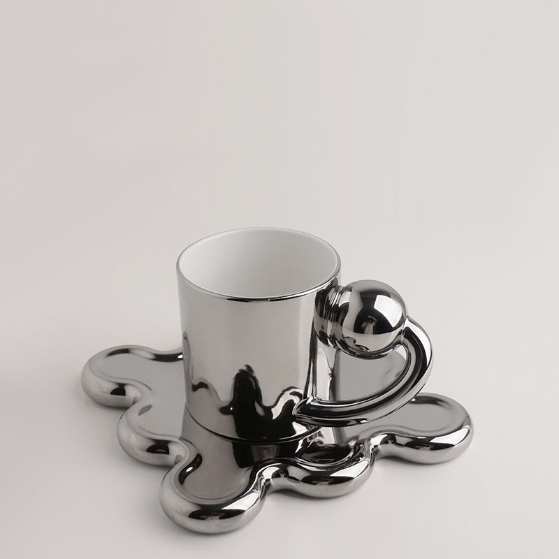 16.5x16.5x9.5cm Star Orbit Cup Silver