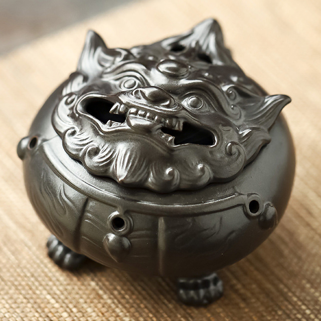 2:Black Suan Pan Incense Burner 10.8*7cm