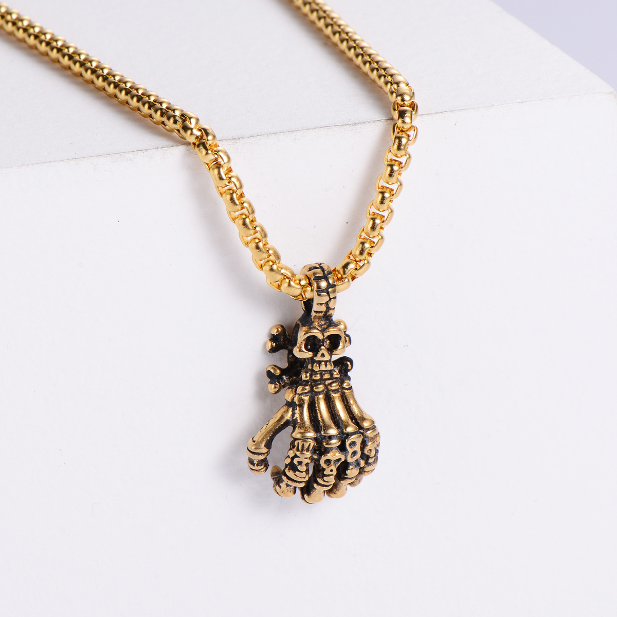 【Gold】with chain pendant