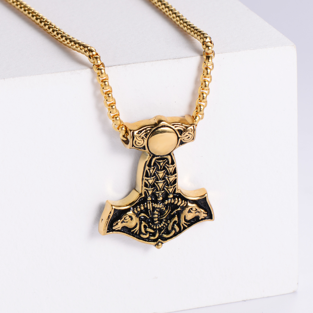 【Gold】with chain pendant