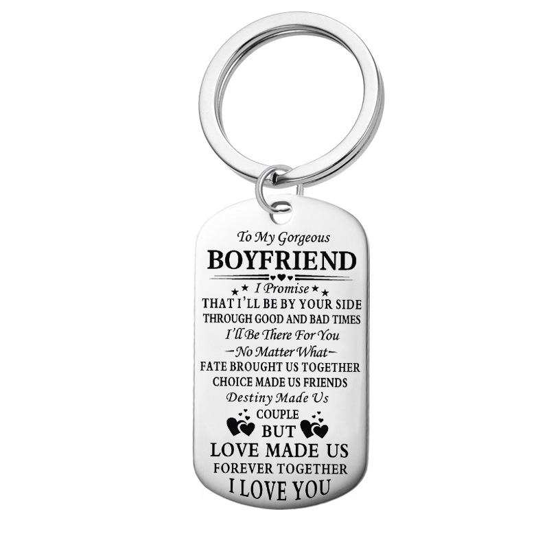 Silver Keychain BOY FRIEND 28MM