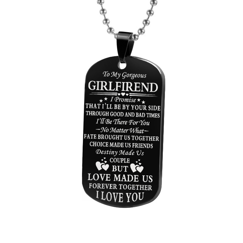 BLACK NECKLACE GIRLFRIEND