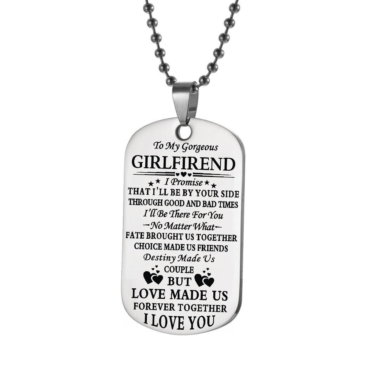 SILVER NECKLACE GIRLFRIEND