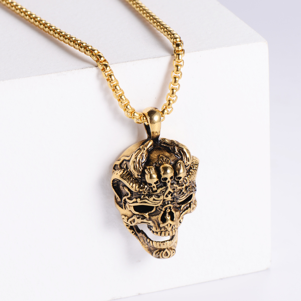 【Gold】with chain pendant