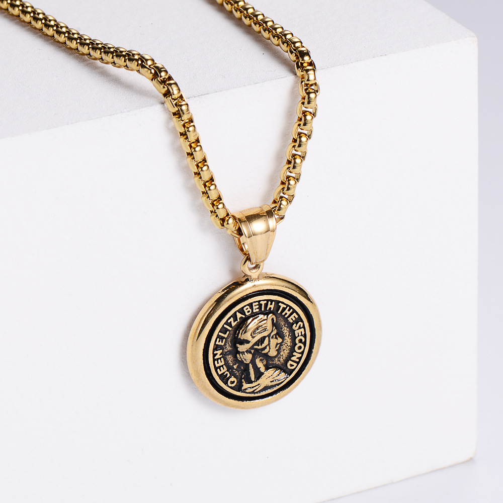 【Gold】with chain pendant