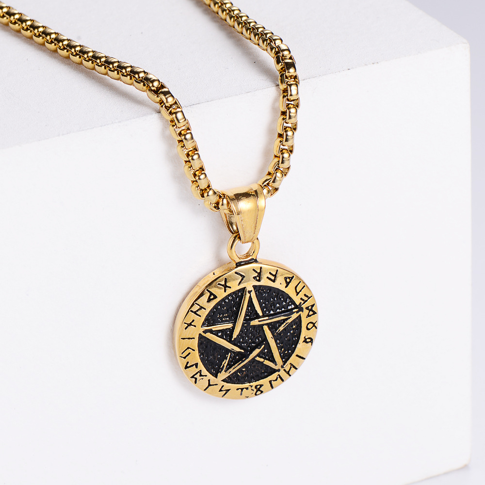 【Gold】with chain pendant