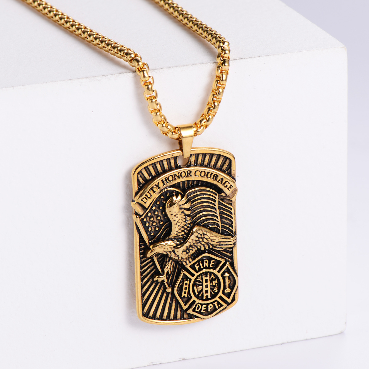 【Gold】with chain pendant