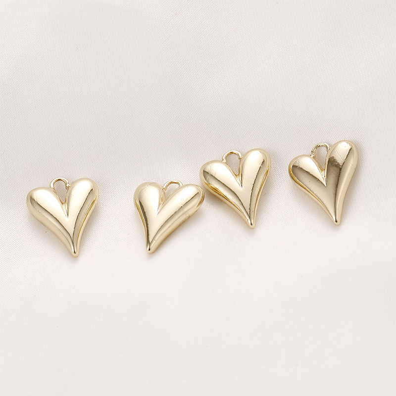 1:14k Gold Peach Heart