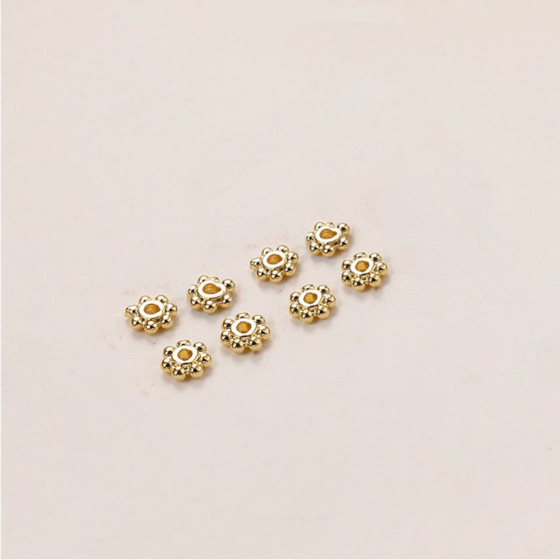 18k Snowflake 4mm